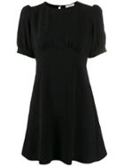 P.a.r.o.s.h. Puff Sleeve Flared Mini-dress - Black
