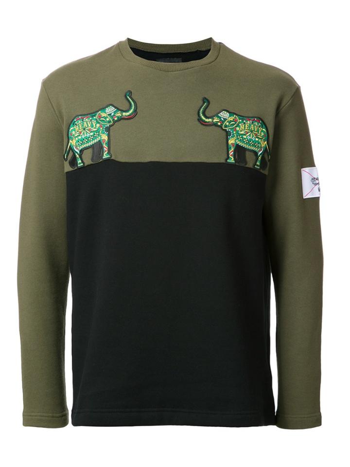 Yoshiokubo Elephant Patch Sweatshirt - Green