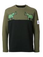 Yoshiokubo Elephant Patch Sweatshirt - Green