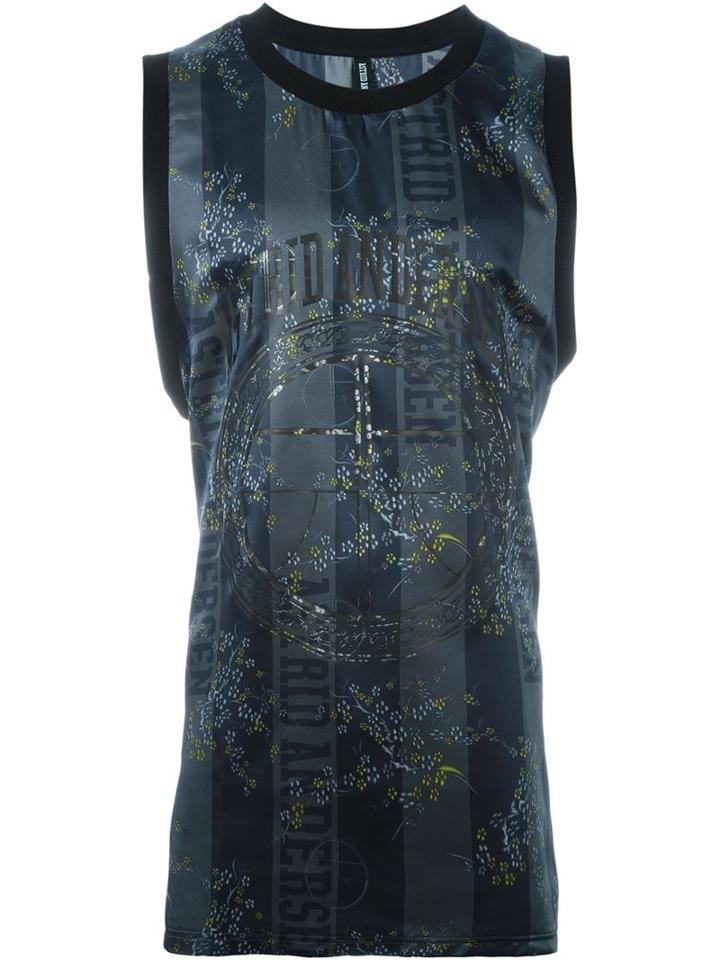 Astrid Andersen Logo Print Tank, Men's, Size: Large, Blue, Polyamide