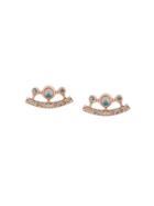 Astley Clarke Icon Nova Ellipse Opal Earrings - Metallic