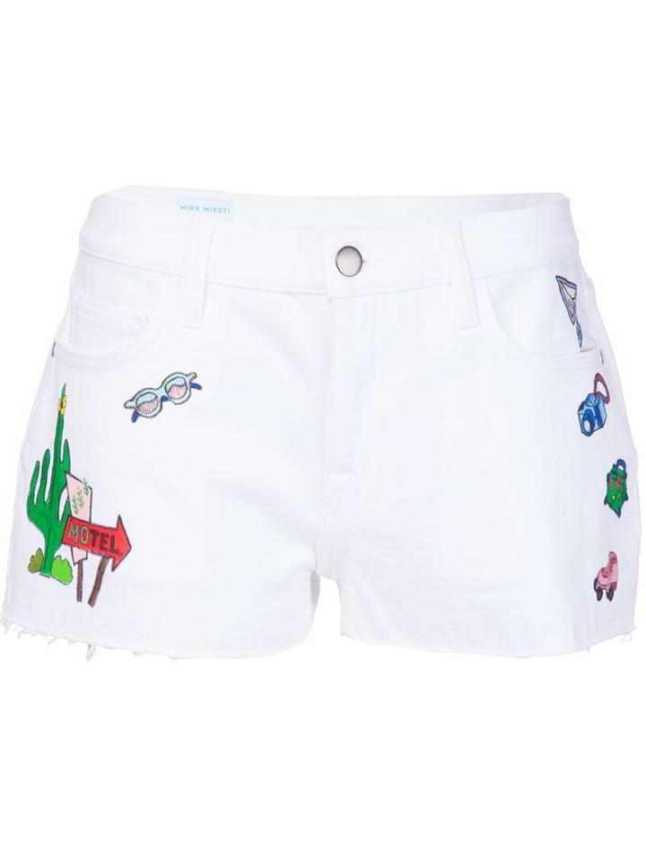 Mira Mikati Hand-painted Cactus Shorts