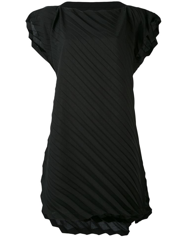 Issey Miyake Cauliflower - Oversized Pleated Tank - Women - Polyester - One Size, Black, Polyester
