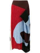 Roksanda Calda Draped Colour Block Skirt - Multicolour