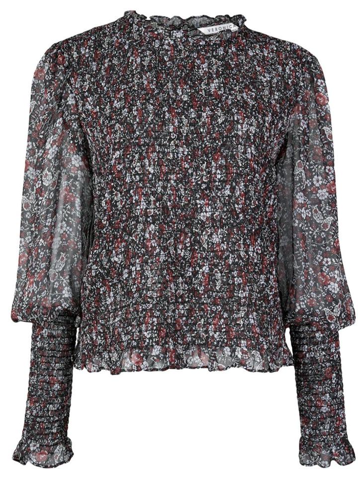Veronica Beard Fitted Cuffs Blouse - Black