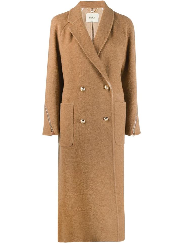 Fendi Double-breasted Coat - Neutrals