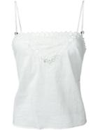 Mes Demoiselles 'nell' Embroidered Vest Top