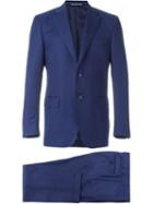 Canali Two Button Suit, Men's, Size: 54, Blue, Cupro/mohair
