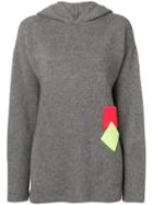 The Elder Statesman Hooded Jumper - Grey