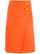 Christopher Esber Button Split Skirt - Orange