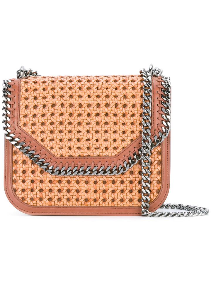 Stella Mccartney - Falabella Box Wicker Bag - Women - Cotton/polyester/polyurethane/metal (other) - One Size, Brown, Cotton/polyester/polyurethane/metal (other)