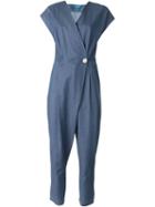 Mih Jeans 'lantana' Jumpsuit, Women's, Size: Large, Blue, Cotton/lyocell