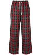 Off Duty Plaid Trousers - Red