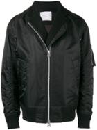 Sacai Overlock-lined Bomber Jacket - Black