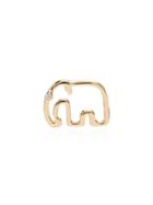 Yvonne Léon 18kt Gold And Diamond Elephant Stud Earring