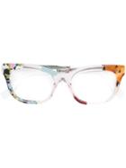 Fendi Eyewear Cat Eye Glasses - Multicolour