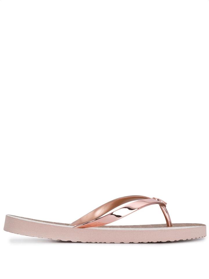Michael Kors Logo Flip Flops - Pink