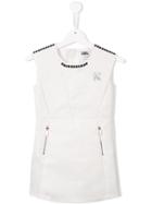 Karl Lagerfeld Kids Sleeveless Dress, Girl's, Size: 12 Yrs, White