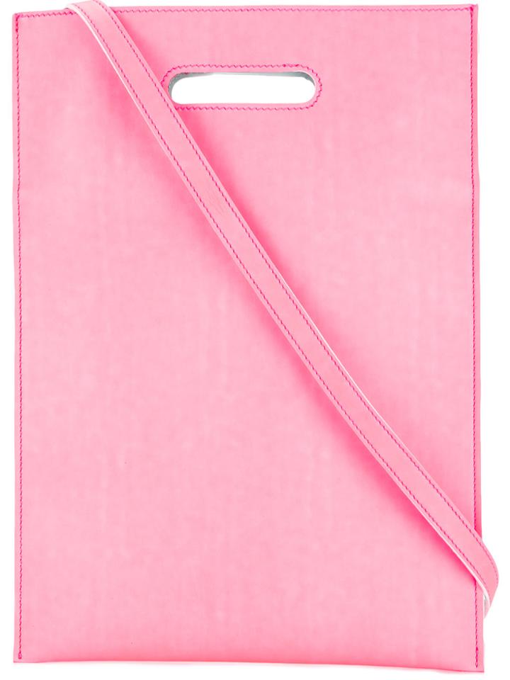 Mm6 Maison Margiela Structured Shopper Tote - Pink & Purple