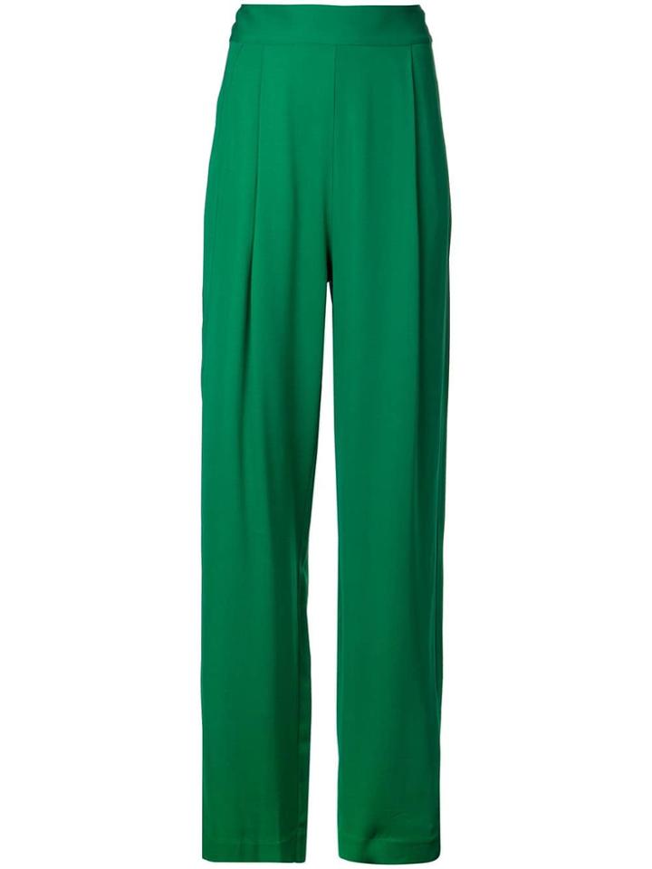 Michelle Mason Wide Leg Trousers - Green