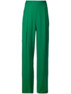 Michelle Mason Wide Leg Trousers - Green