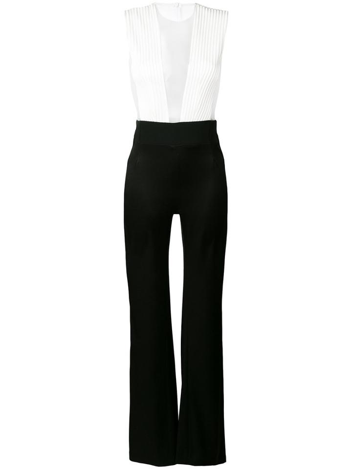 Galvan - Sleeveless Jumpsuit - Women - Polyester/triacetate - 34, Black, Polyester/triacetate