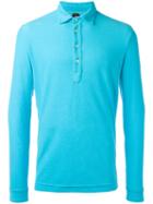 Mp Massimo Piombo Polo Shirt, Men's, Size: Large, Blue, Cotton