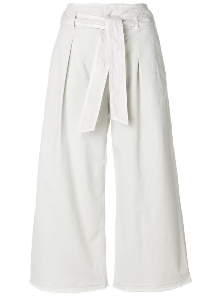 Nili Lotan High-waisted Cropped Trousers - Nude & Neutrals