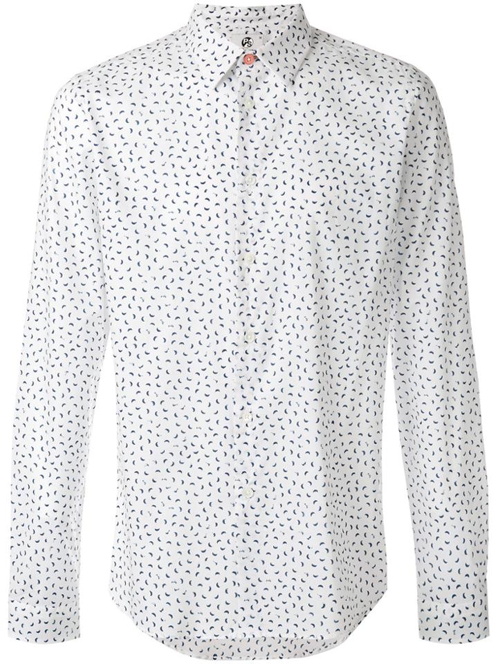Ps By Paul Smith Moon Print Shirt - White