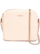 Furla Square Cross Body Bag, Women's, Pink/purple, Calf Leather