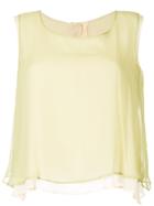 Yohji Yamamoto Vintage Layered Sleeveless Blouse - Green