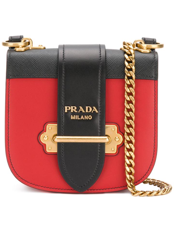 Prada Cahier Cross-body Bag - Red