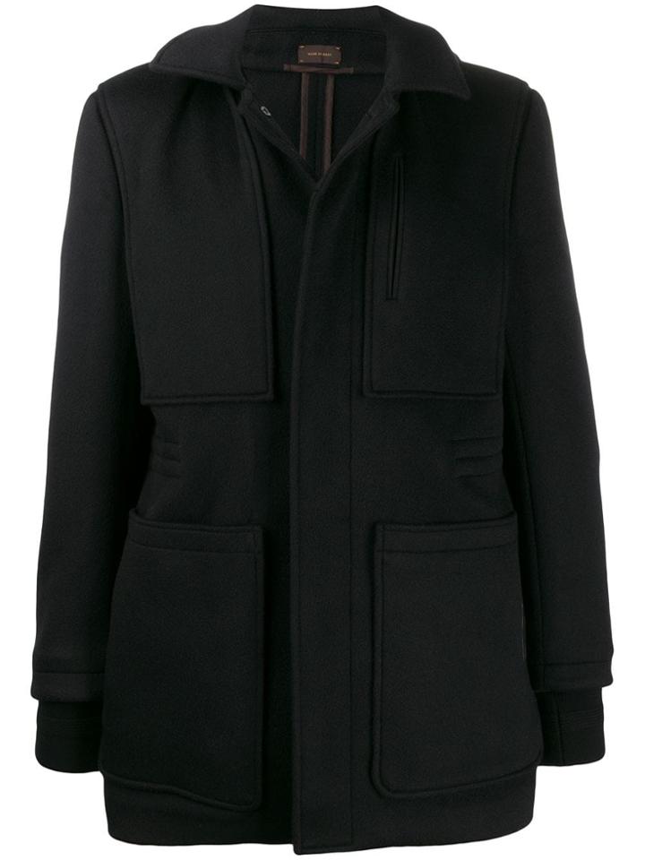 Ermenegildo Zegna Single-breasted Coat - Black