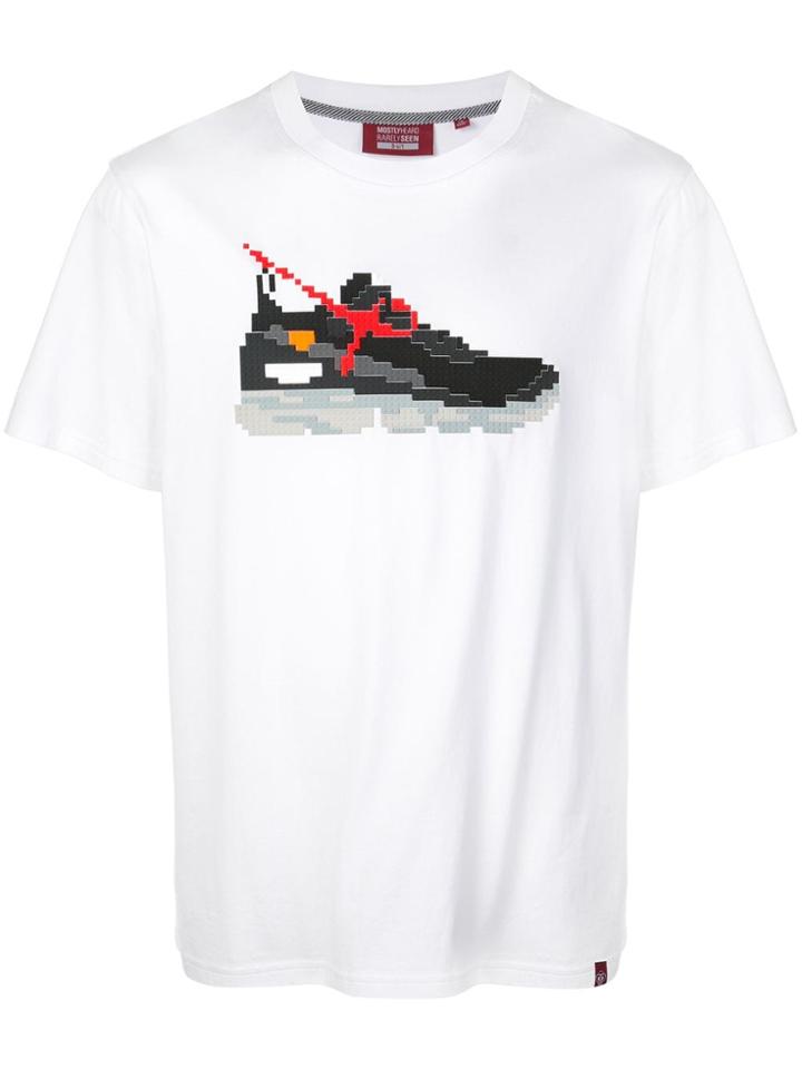 Mostly Heard Rarely Seen 8-bit Black Gear T-shirt - White