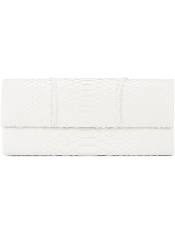 Susie Straubmueller Long Clutch Bag - White