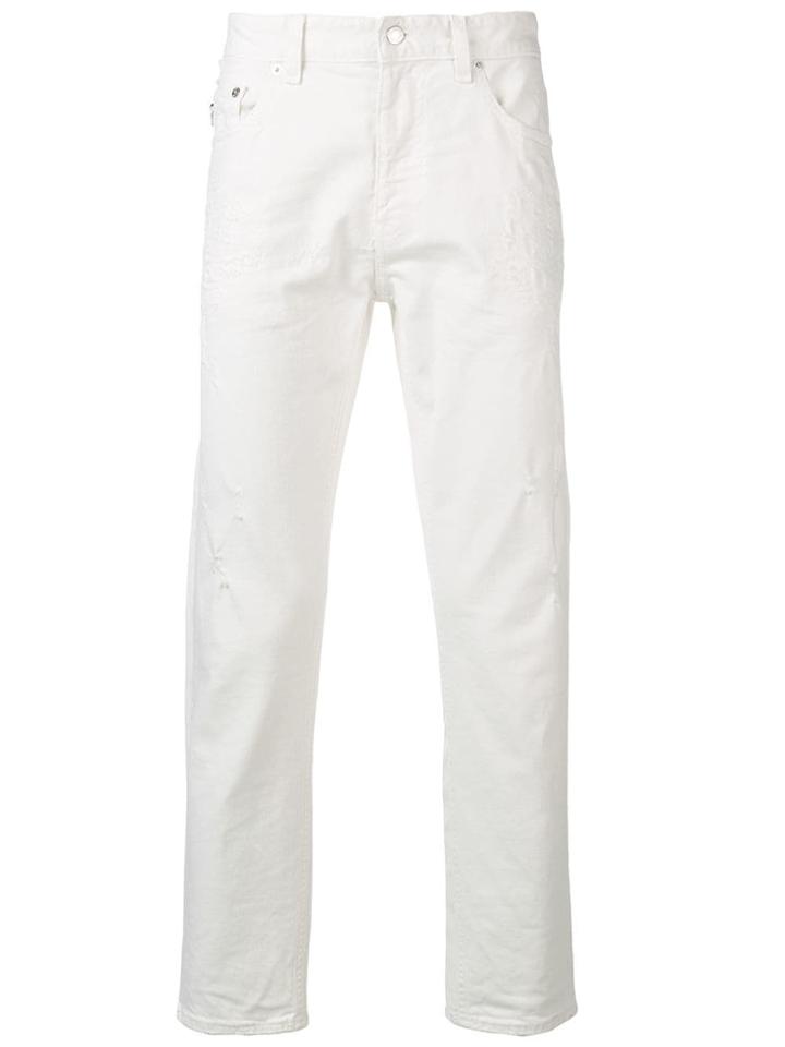Love Moschino Distressed Jeans - White