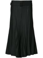 Issey Miyake Wide-leg Flared Culottes - Black