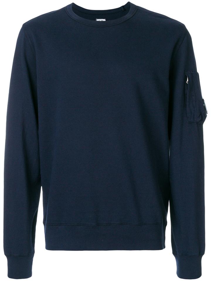 Cp Company Sleeve Pocket Detail Sweatshirt - Blue