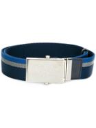 Prada Nastro Stripe Belt - Blue