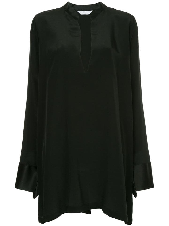 Kacey Devlin Deep V-neck Dress - Black