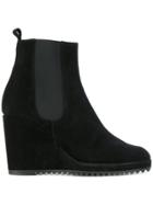 Castañer Fitted Wedge Boots - Black