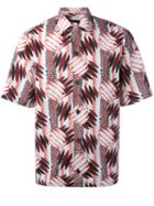 Prada Printed Shortsleeved Shirt, Men's, Size: Small, Cotton
