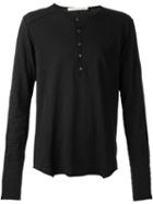 Poème Bohémien Henley Shirt, Men's, Size: 52, Black, Cotton