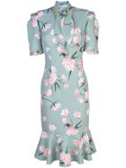 Sachin & Babi Printed Abby Midi Dress - Green