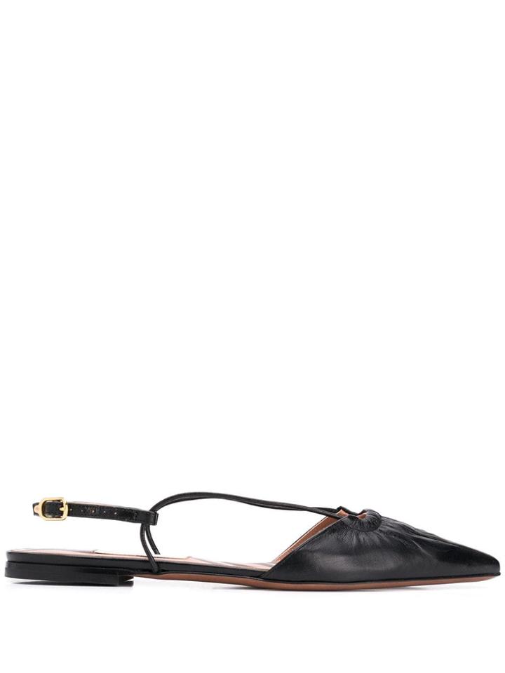 L'autre Chose Slingback Flat Ballerinas - Black
