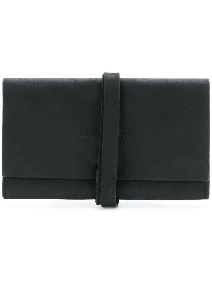 Uma Wang Wrap Around Strap Wallet - Black