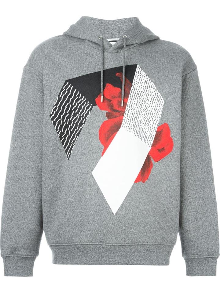 Mcq Alexander Mcqueen Floral Collage Print Hoodie