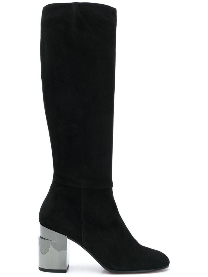 Clergerie Long Low Heel Boots - Black