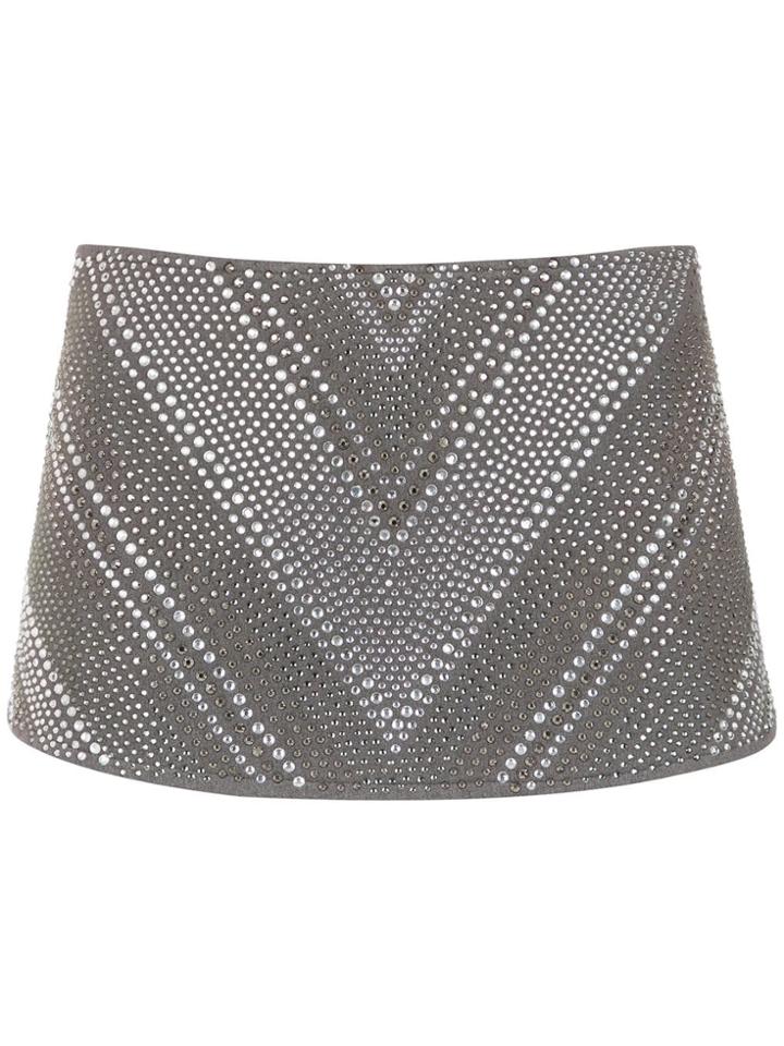 Andrea Bogosian Apliqué Belt - Grey