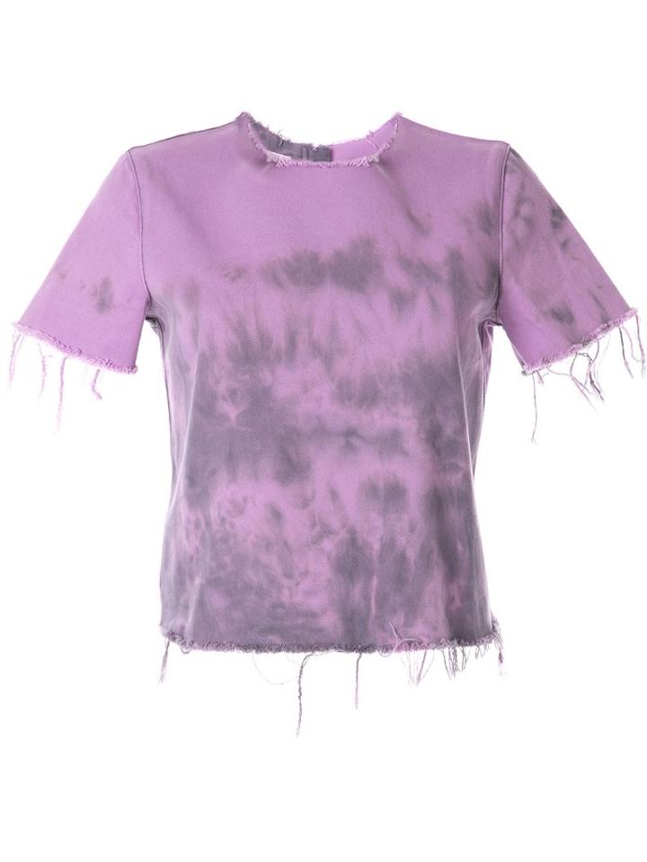 Marques'almeida Frayed Crew-neck T-shirt - Purple